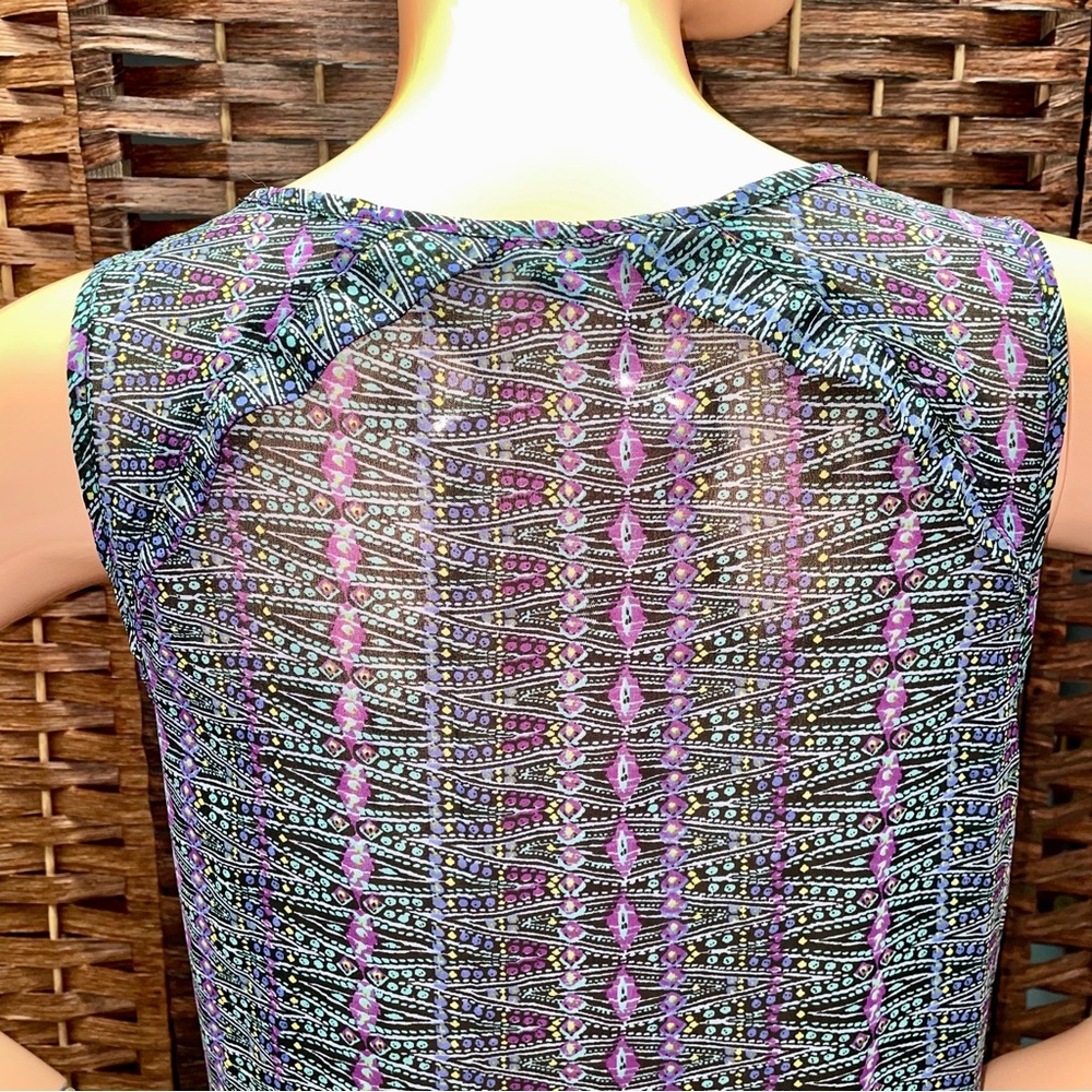 American Eagle Outfitters Multicolor Patterned Top, Size S. - Picture 3 of 6